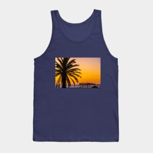 Namibia. Swakopmund. Palm Tree. Sunset. Tank Top